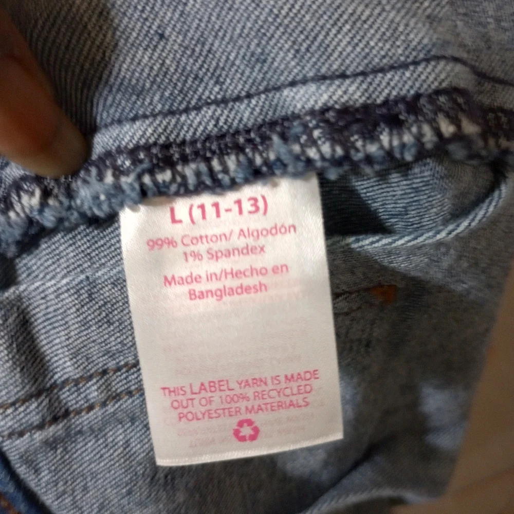 NWT No Boundaries Denim Mini Pleated Tennis Blue Jean Skirt Size L (11-13)